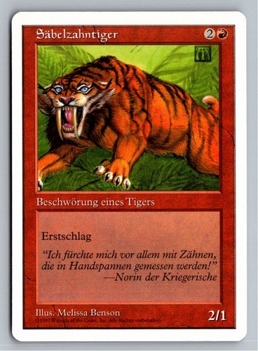 Magic mtg säbelzahntiger - mtg,